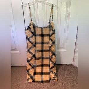 Plaid mini dress
